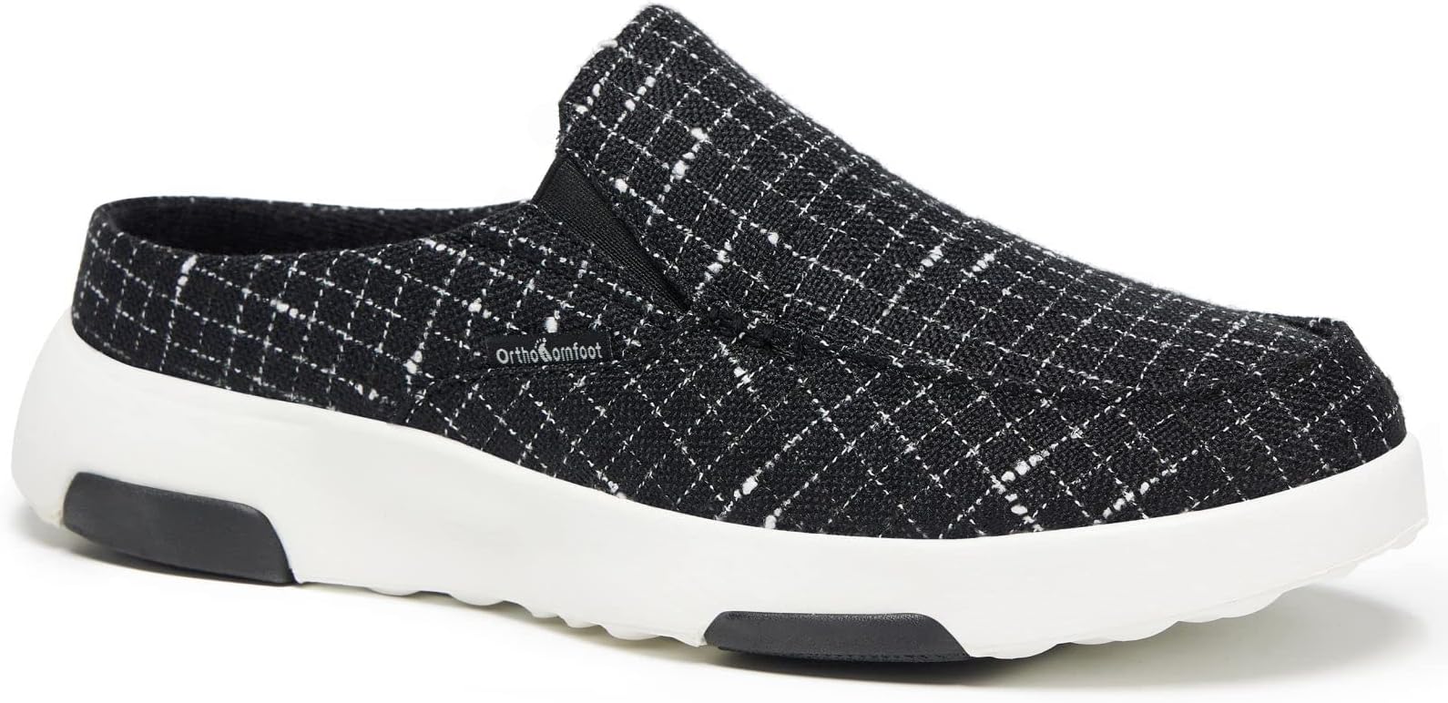 OrthoComfoot Comfortable Clog Shoes for Womens, Slip On Arch Support Shoes for Plantar Fasciitis, Leisure Vintage Flat Boat Shoes Beige Size 8.5