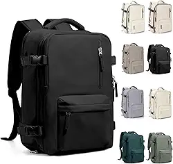 Mochila Executiva de Viagem Grande 40L Impermeável com Porta USB, Mochila Compartimento para Notebook, Mochila Feminina/Masculina Reforçada para Trabalho e viagem – VANOVA