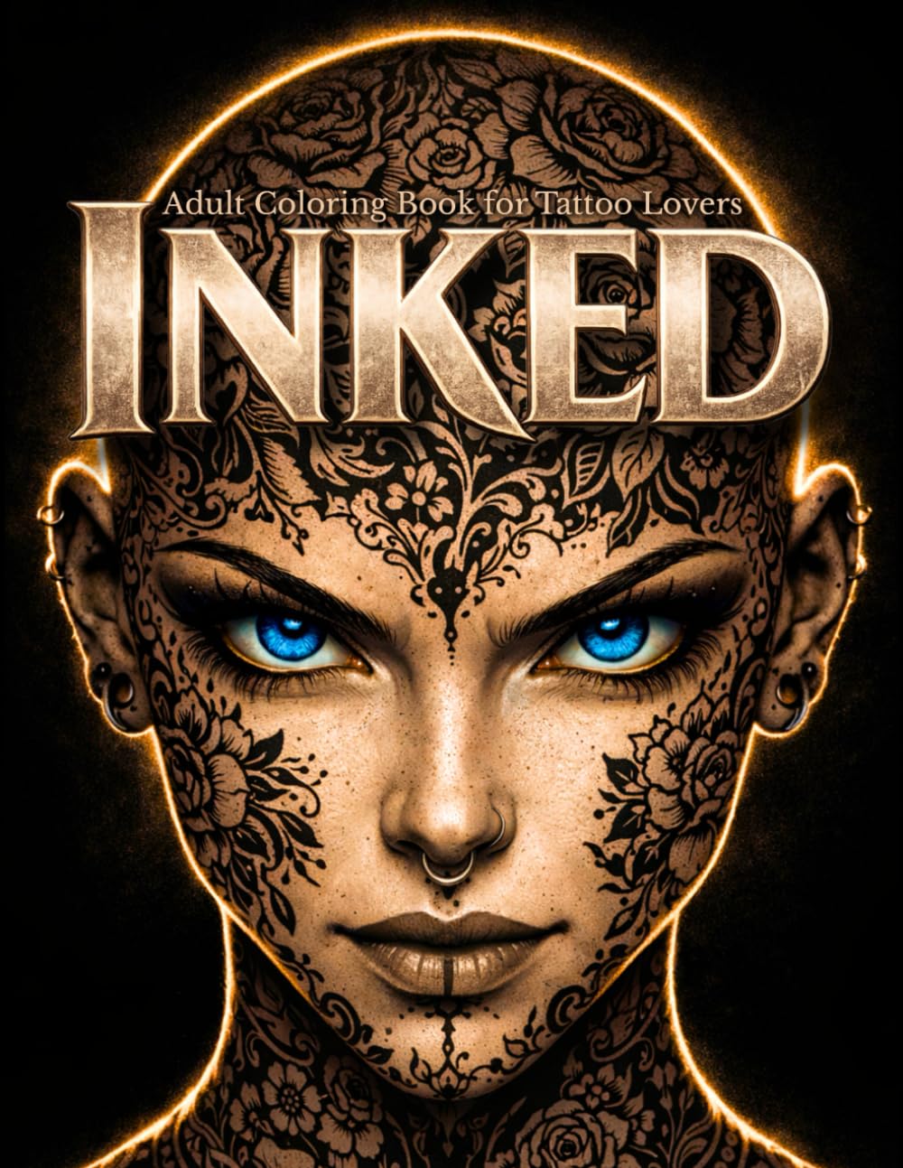INKED: Adult Coloring Book for Tattoo Lovers with Floral & Intricate Body Art Designs for Relaxation, Art Therapy, and Stress Relief