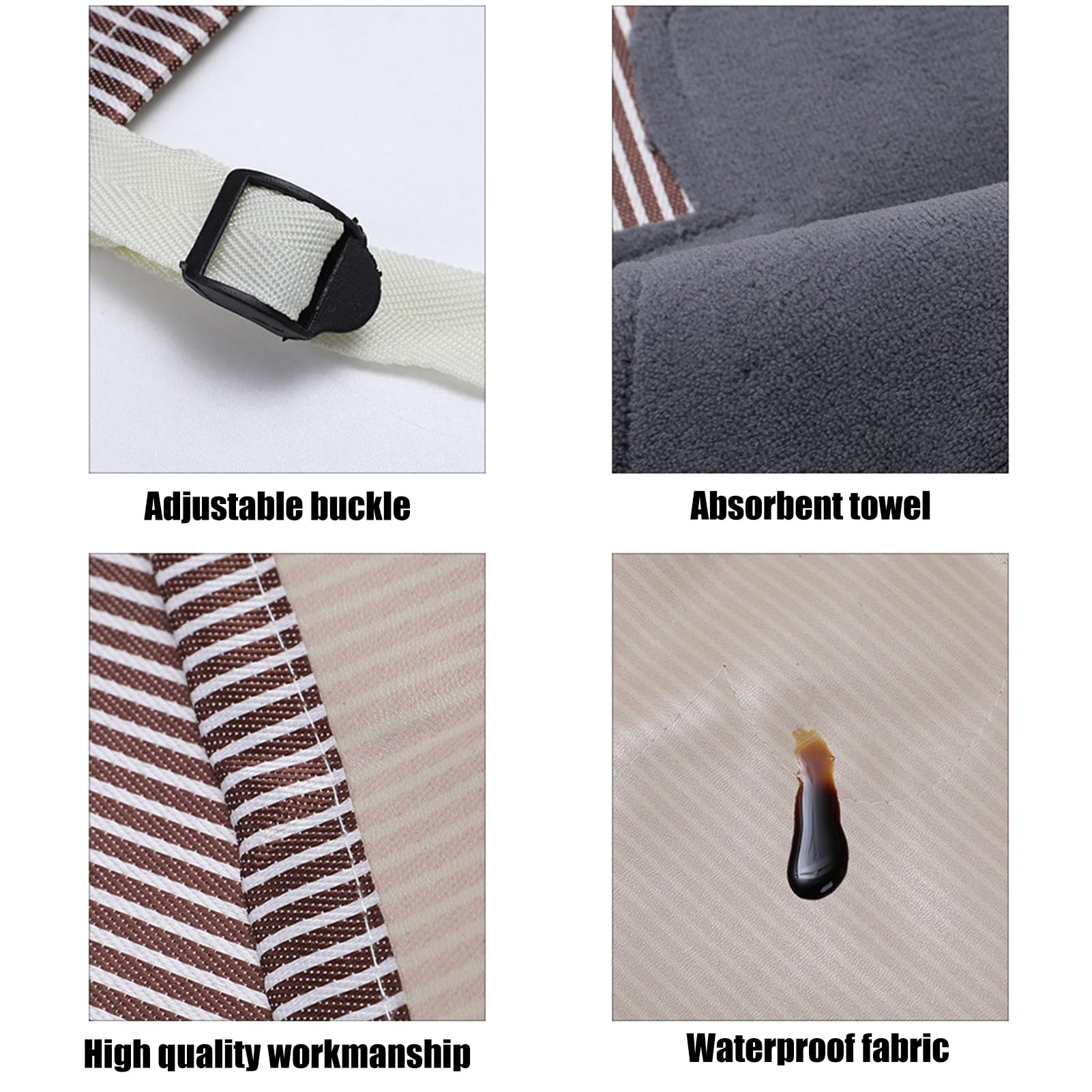 delantales de jardinería, delantal de trabajo, Paquete de 3 delantales de cocina, delantales de chef unisex con correa ajustable for el cuello for hombres y mujeres