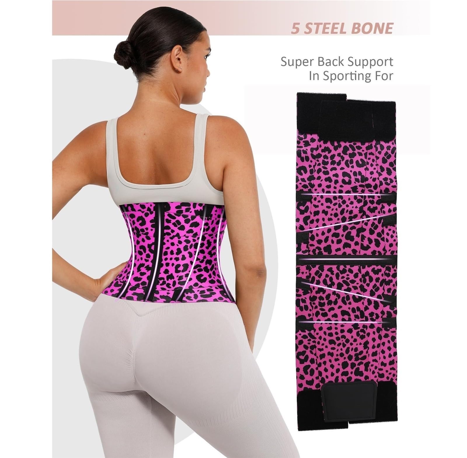Fajas Waist Trainer Cinturón De Fitness For Mujer, Cinturón De Neopreno, Cinturón Adelgazante For Abdomen, Cinturón De Ejercicio Moldeador Corporal Entrenador de Cintura