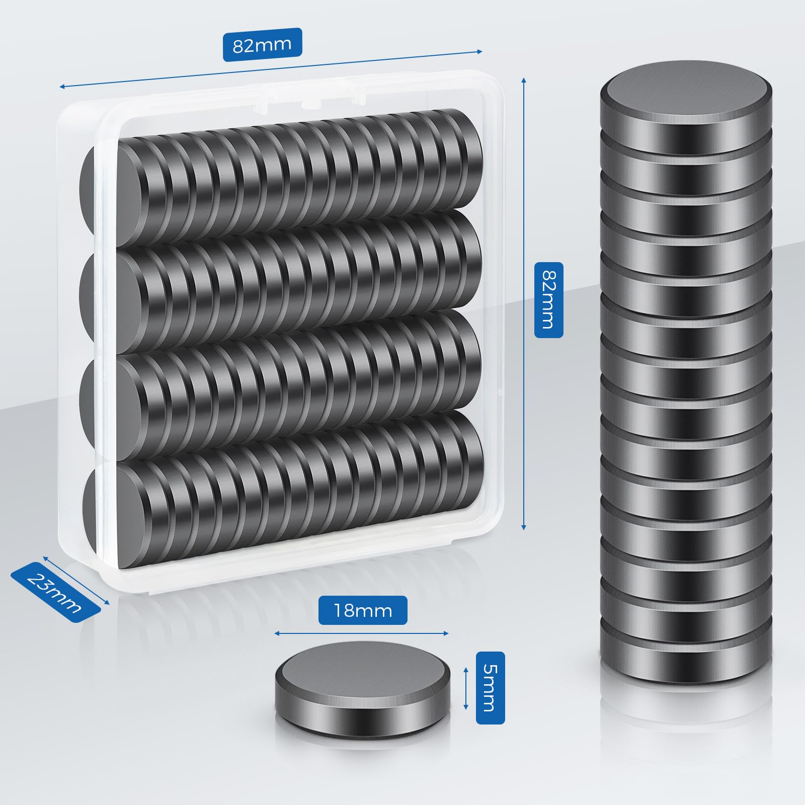 25 Magneti Al Neodimio Wukong 15x3mm - Per Frigorifero, Lavagna, Ufficio E Fai Da Te - Foto 9