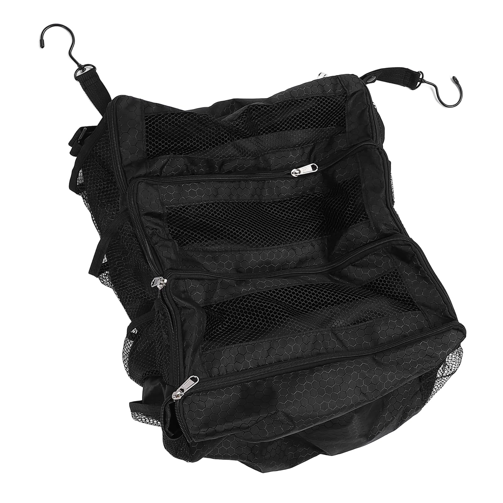 Kofferorganisator, Reisegepäck Organizer Tragbare Hängende Reiseregale Zusammenklappbare Hängepackungswürfel Zum Tragen auf Koffer, Hängende Reisebereicherorganisator (BLACK)
