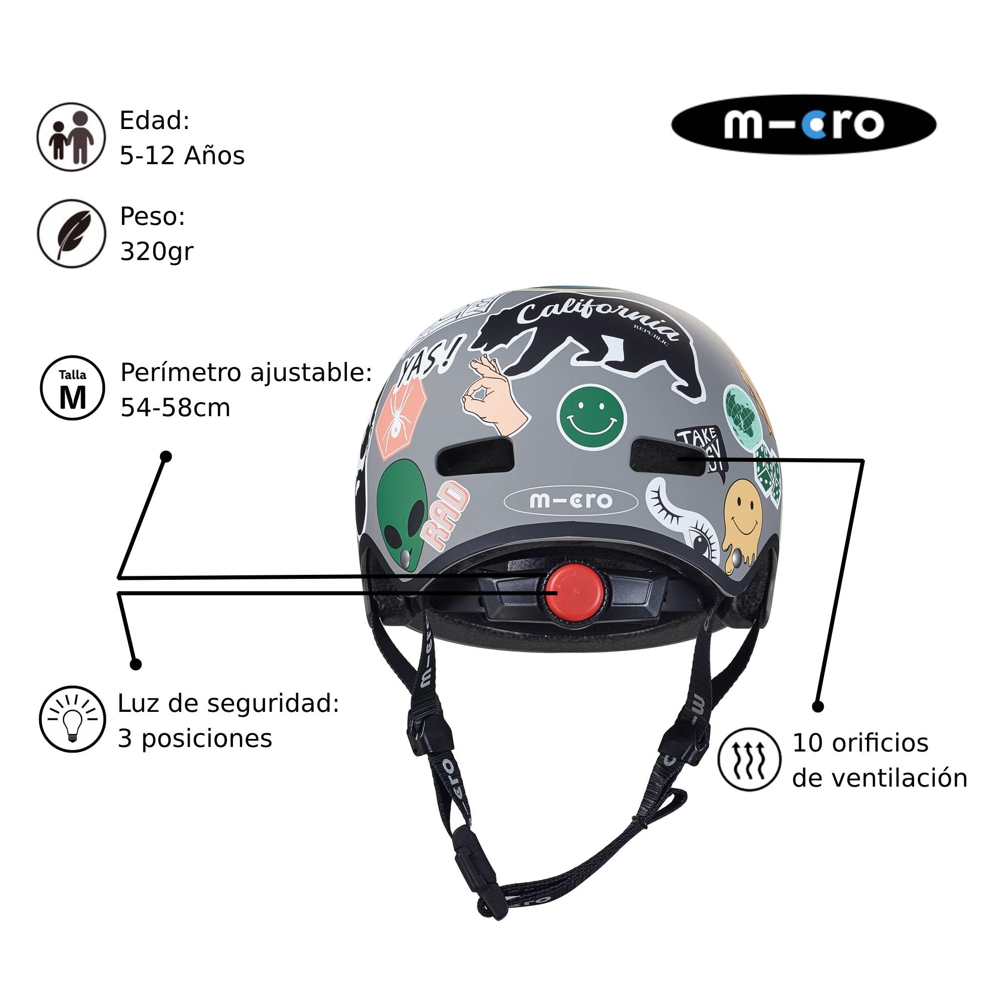 Casco Infantil Micro® con Luz Trasera y Cierre Magnético 250g