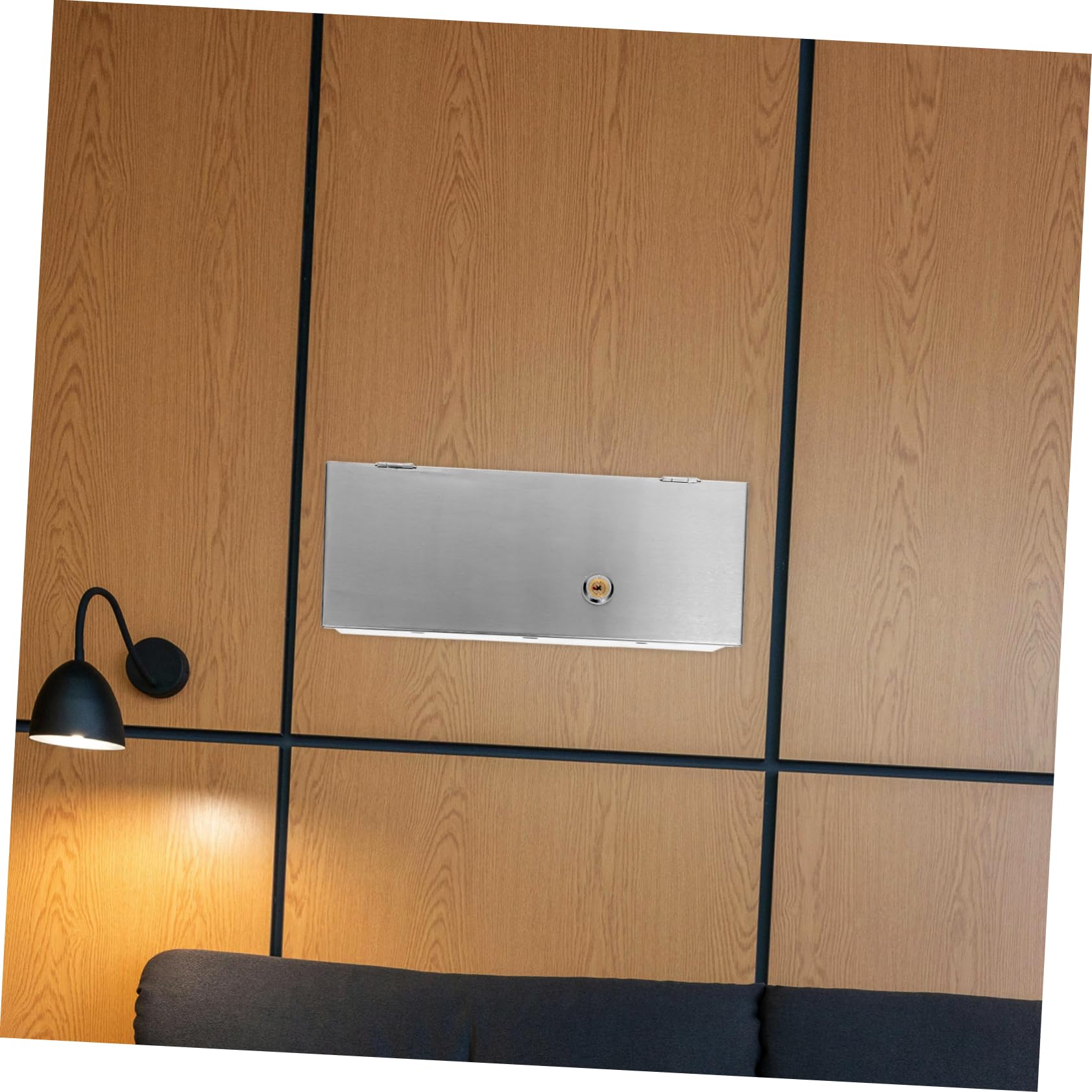 Homoyoyo Caja Protectora Antirrobo Cubierta Segura de Acero Inoxidable para Enchufes Tipo 86 para Interruptores de Pared en Hogares Residenciales