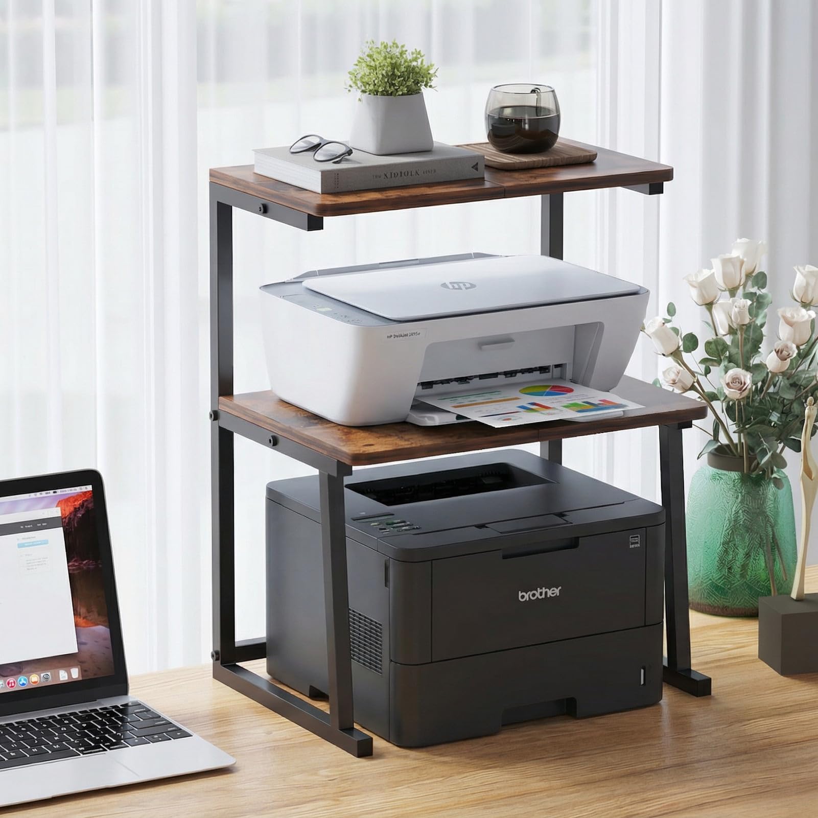 Snapklik.com : VonDream 3-Tier Desktop Printer Stand, Universal Size ...