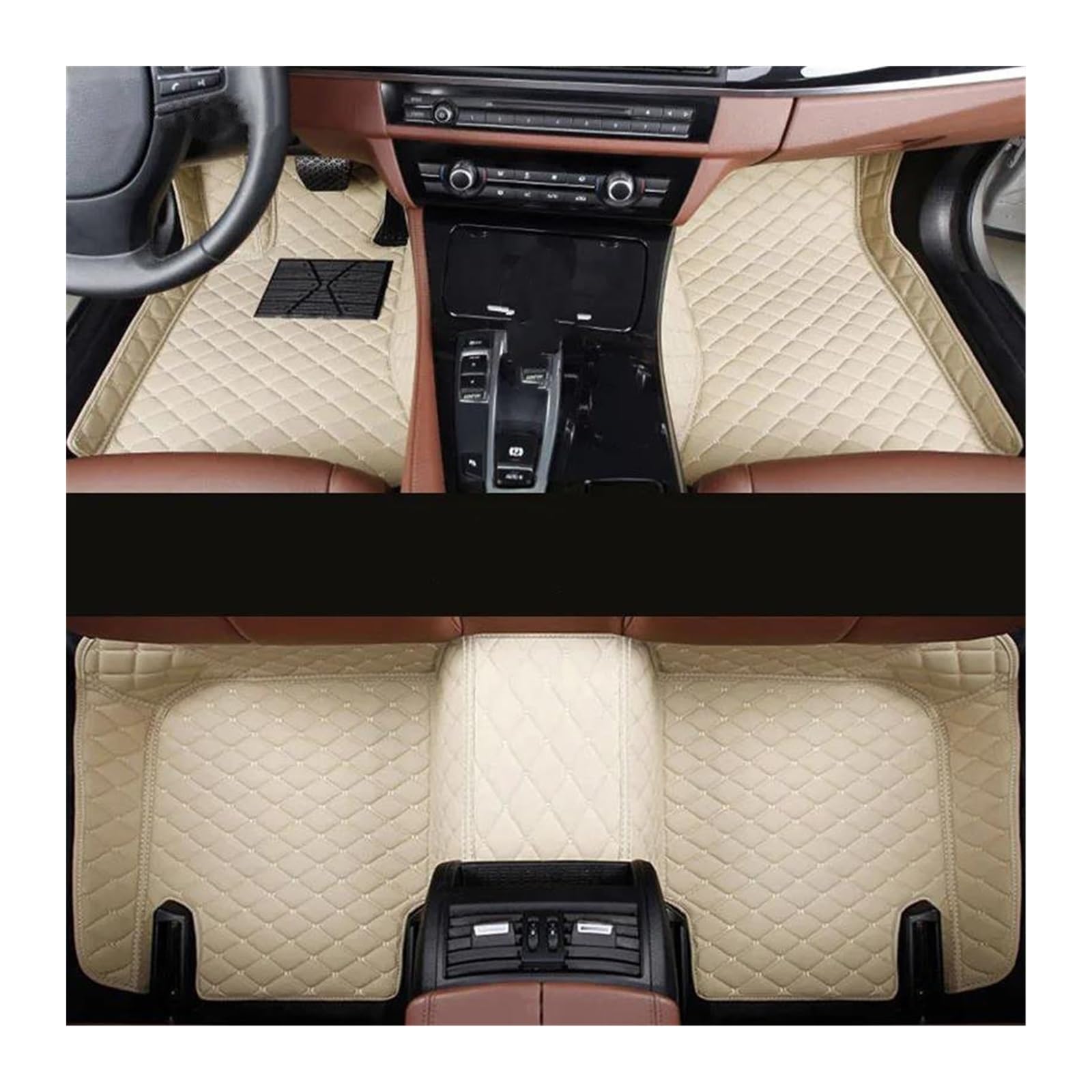 Tapis de sol de voiture imperméables coussinets de pied beige pour BMW Z4