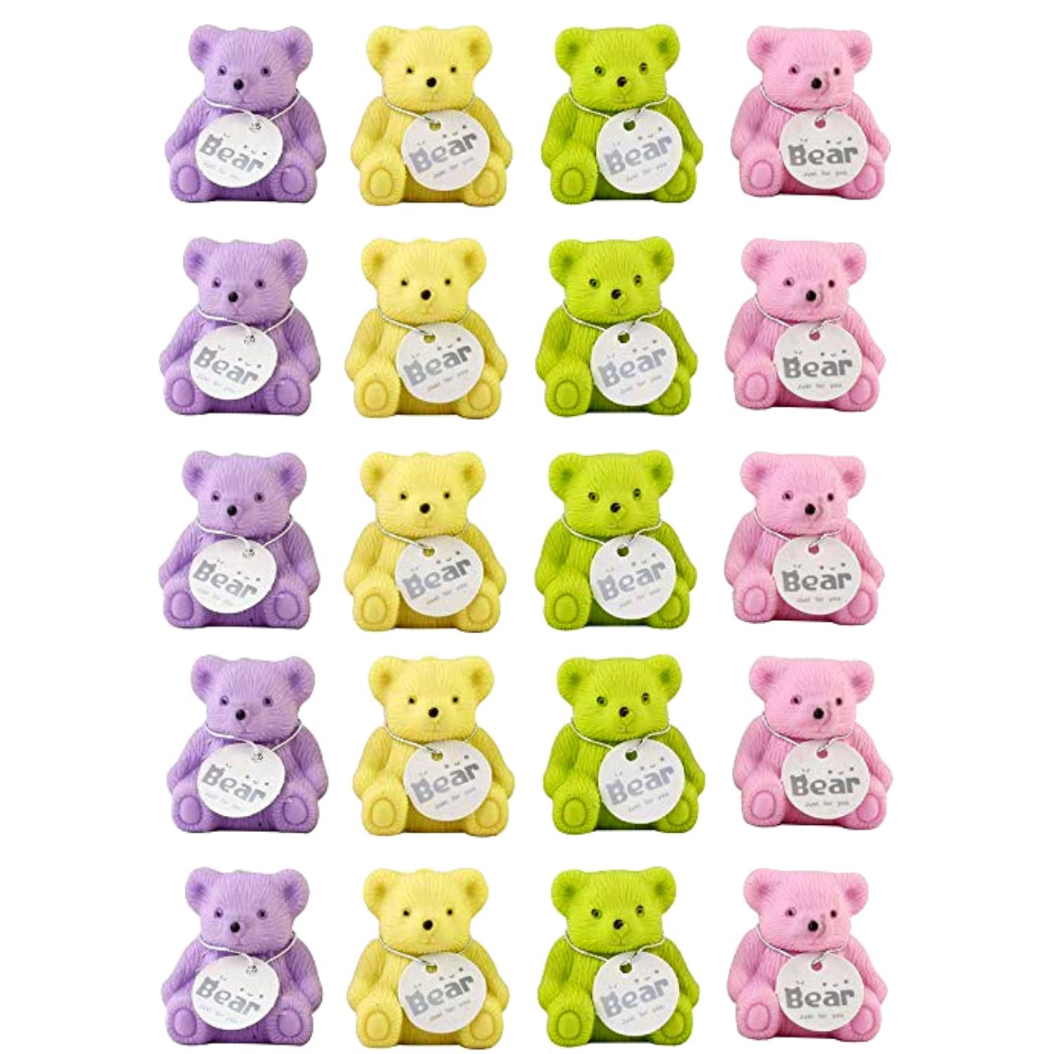 Parseed 2 in 1 Erasers and Sharpener Teddy Bear Shape | Birthday Party Return Gift for Kids in Bulk, Non-Toxic Eraser (Multicolor) (Pack of 20) (B0BRG4NVQ6) Amazon Price History, Amazon Price Tracker