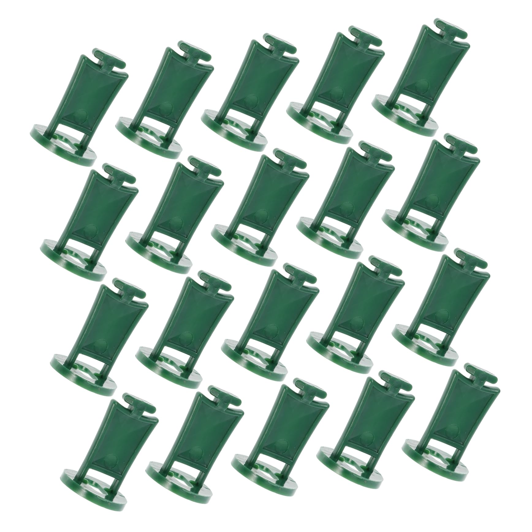 IWOWHERO 50Pcs Aluminium Greenhouse Clips Versatile Flower Hanging Tools for Plant Support for Organizing Vines Cables Insulating Materials Greenhouses and Gardens