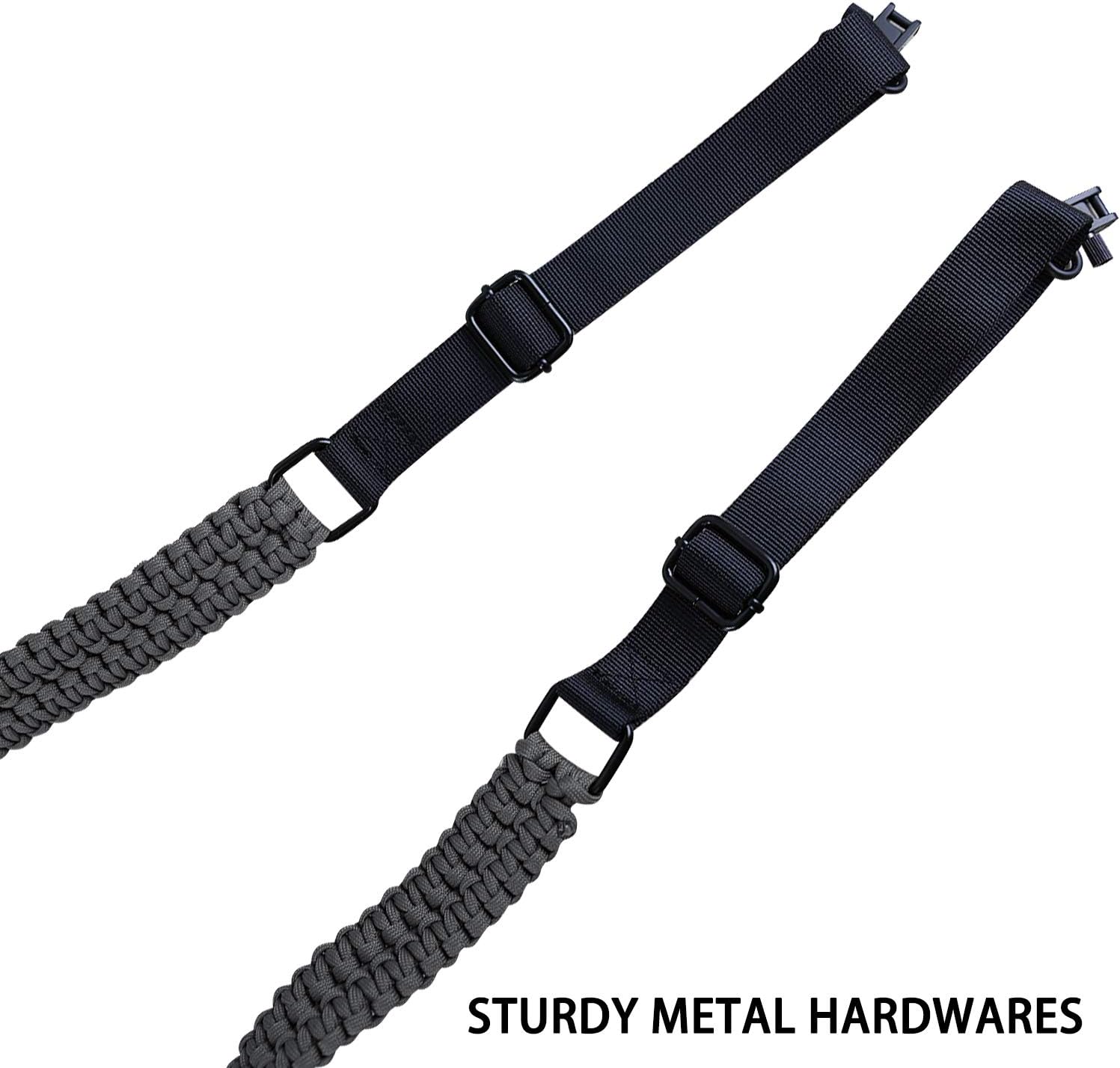 Sutekus Gun Sling Rifle Sling 2 Point Sling Paracord Extra Wide Rifle