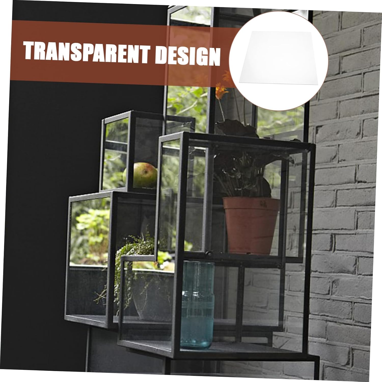 Luxshiny 2pcs Clear Acrylic Panels for Display Box Thick Transparent Acrylic Sheets Versatile Crafting Boards for Home and Commercial Use for Showcasing Items