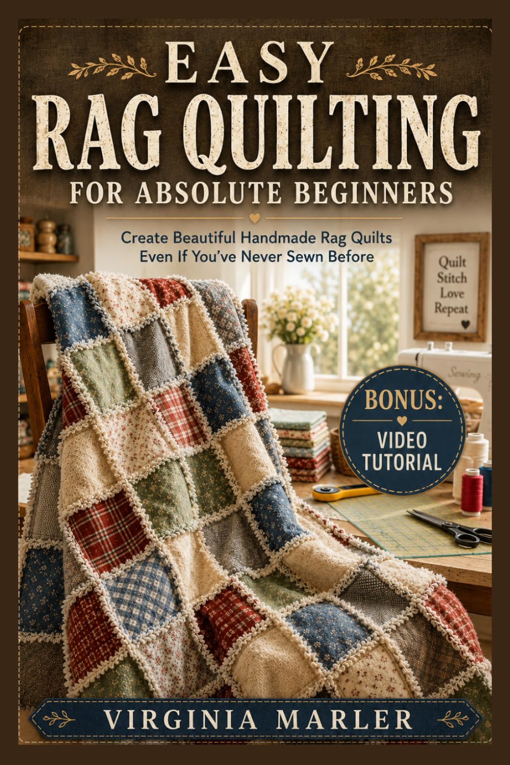 EASY RAG QUILTING FOR ABSOLUTE BEGINNERS: Create Beautiful Handmade Rag Quilts Even If You’ve Never Sewn Before