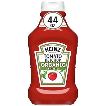 Heinz Organic Tomato Ketchup 44 oz Bottles, Pack of 6
