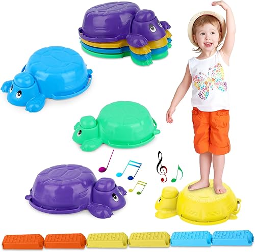 Miniatura 9 de Stepping Stones Outdoor Toys for Kids 10 Pcs Portable Non-Slip Montessori Obstacle Course Blance Beam  Great for Outdoor Yard Indoor Family Play