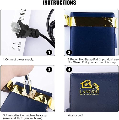 Miniatura 7 de Plancha eléctrica personalizada para madera, plancha de marca para carpinteros, plancha de marca de madera para regalo del día del padre, 350 W (1 x