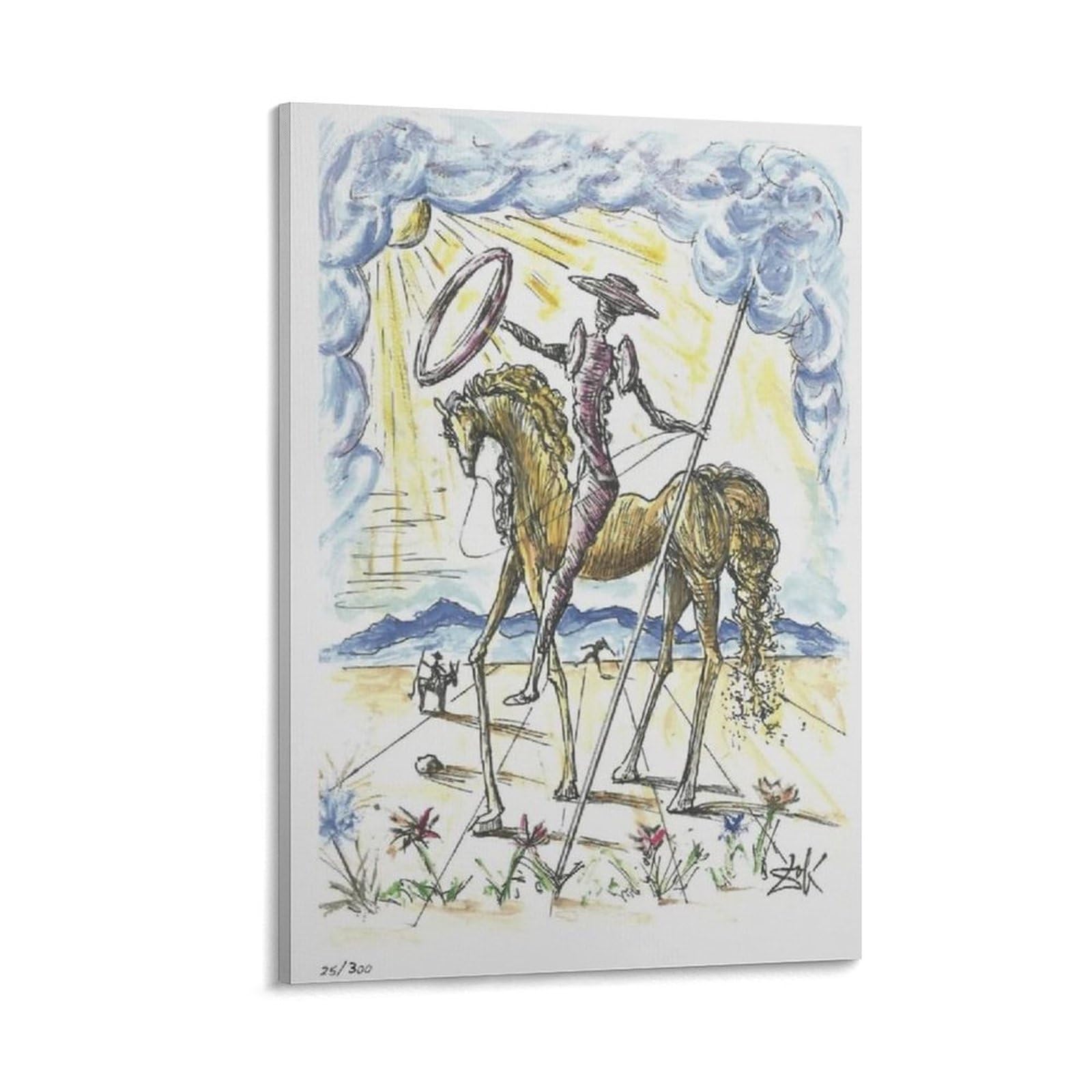 サルバドール・ダリ Salvador Dali ドンキホーテ 銅版画 EA版 肉筆 