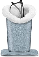 Vista 191 de Fintie Soporte para anteojos forrado de felpa con base magnética, estuche de cuero vegano prémium para lentes