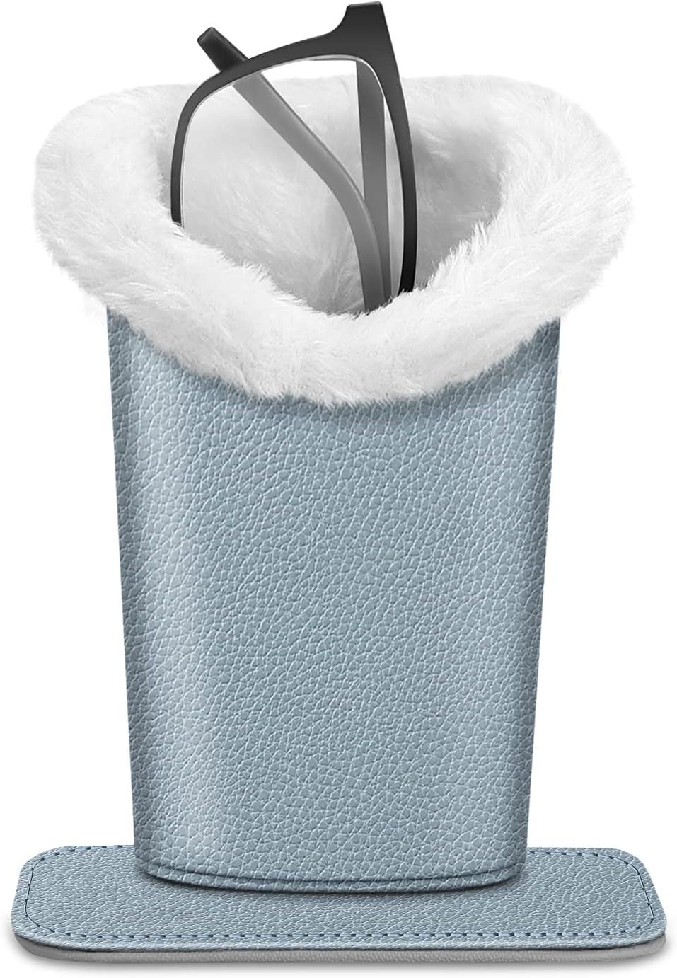 Plush Lined Eyeglasses Holder, Glasses Stand Case, Anti-scratch Glasses Storage Organizer for Desk, Nightstand, Office