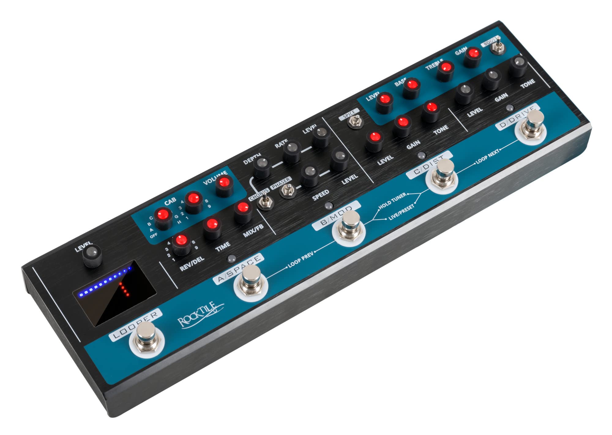 Rocktile MRC-90-LOOP Board multi effetto per chitarra