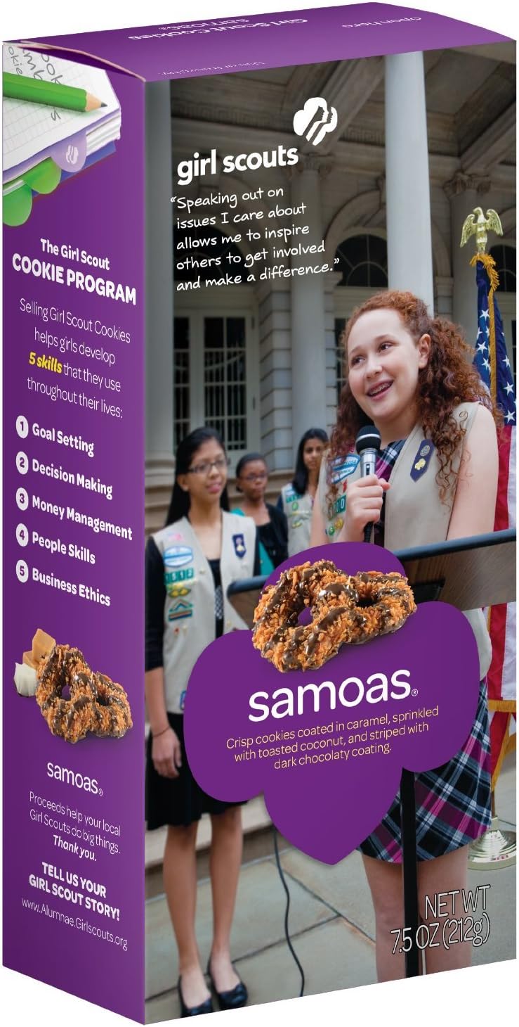 Girl Scout Cookies (Biscuits) (Samoas, 1 Box)