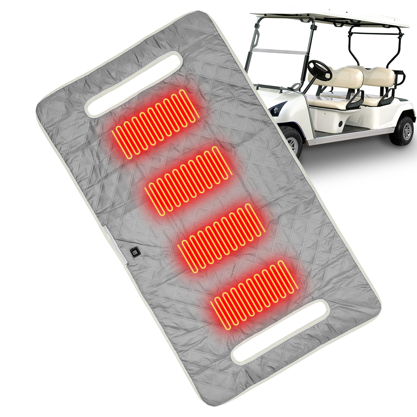 Housse De Siège Chauffante Pour Voiture De Golf | Serviette Imperméable Installation Facile,Serviette Couverture Universelle Pour Siège De Golf - Pour Garder Au Chaud Et Propre, Sports Extérieur,