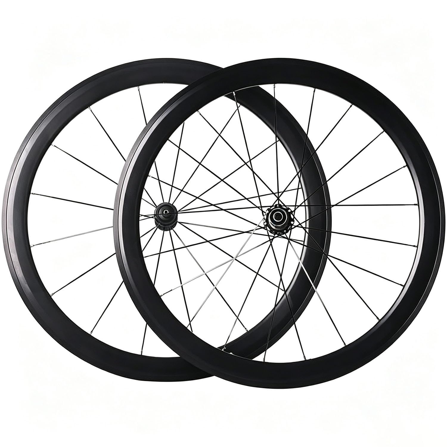 Set di Ruote da Bici da Corsa 700C con Freni A Pattino Anteriore E Posteriore, Cerchi da 30/40/50 Mm, Mozzo in Carbonio, Cassetta A 8/9/10/112 velocità, 100/130 Mm
