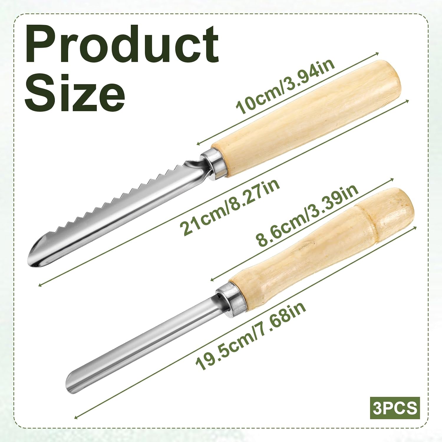 3 Pcs Vegetable Corer Tool, Apple Core Remover, Pepper Corer Remover Tool