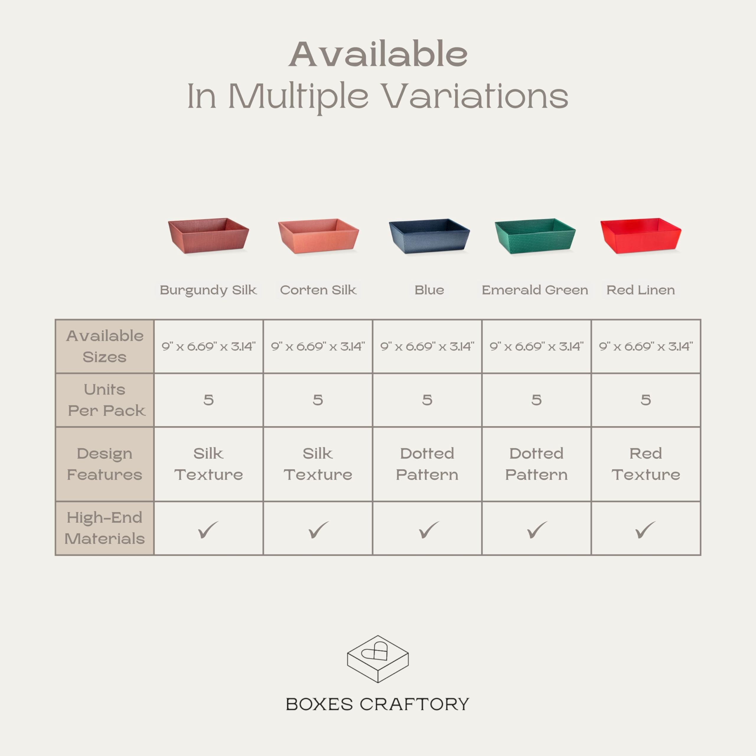Paquete de 5 cestas vacías para regalos, cestas de regalo vacías para llenar, ideales para regalos de Navidad y regalos de San Valentín, 9 x 6.7 x 3.15 pulgadas, lino rojo