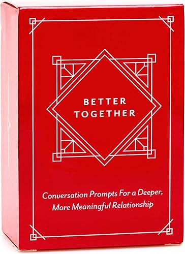 BETTER TOGETHER Juegos para parejas de iniciación de conversación honesta 100 juegos de cartas de preguntas románticas y profundas para parejas,