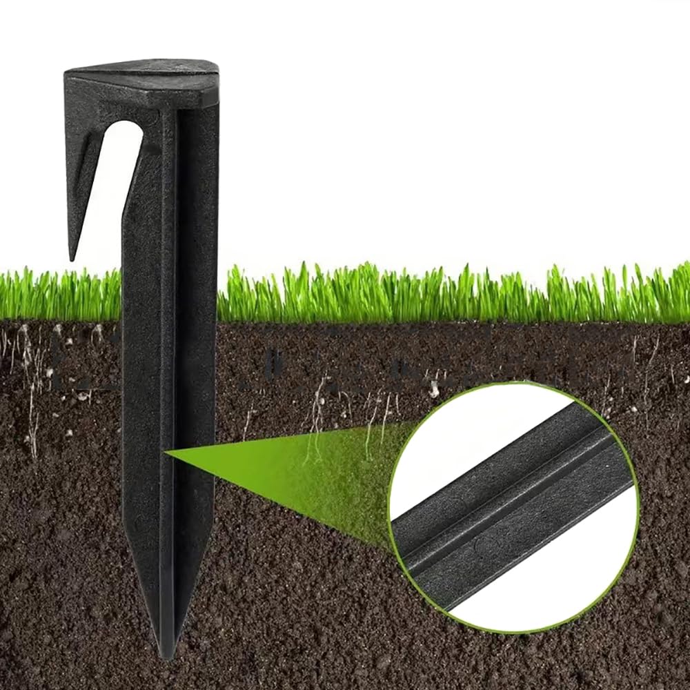DBOO Ultra-Durable 8.5cm PEGS & GROUND SPIKES for LAWNMOWER Boundary Cables - 100Pcs Pegs for Robotic Lawnmower Boundary Cables Universal Ground Anchor Ground Anchor for Boundary Wire - Image 4
