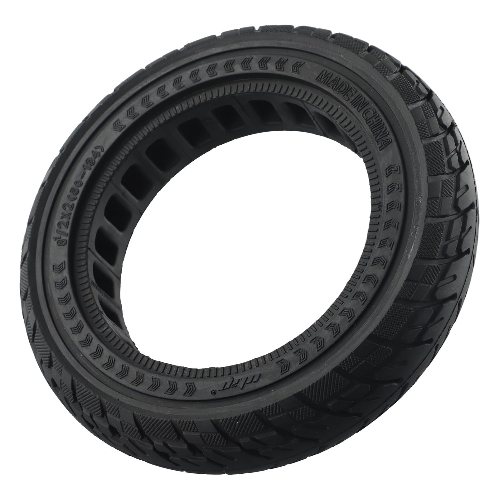 Pneu 8,5 x 2 50-134 en caoutchouc sans chambre à air compatible avec trottinette électrique inokim Light 2 Roue de rechange 9/8" Noir