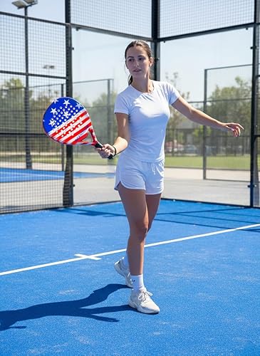 Miniatura 7 de Raqueta de pádel de fibra de carbono Power Lite Pop Tennis Paddle Paddleball raquetas