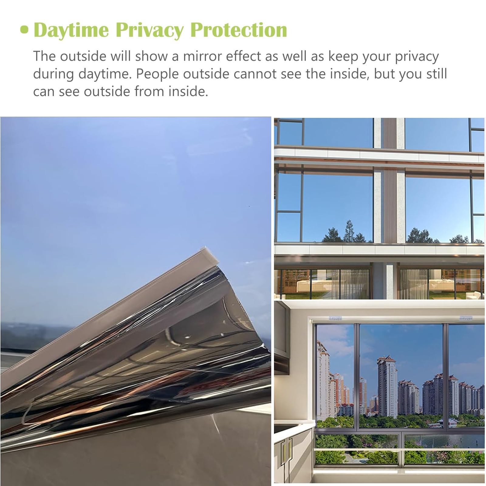 Estor Enrollable Privacidad Diurna Cortinas para Ventanas
