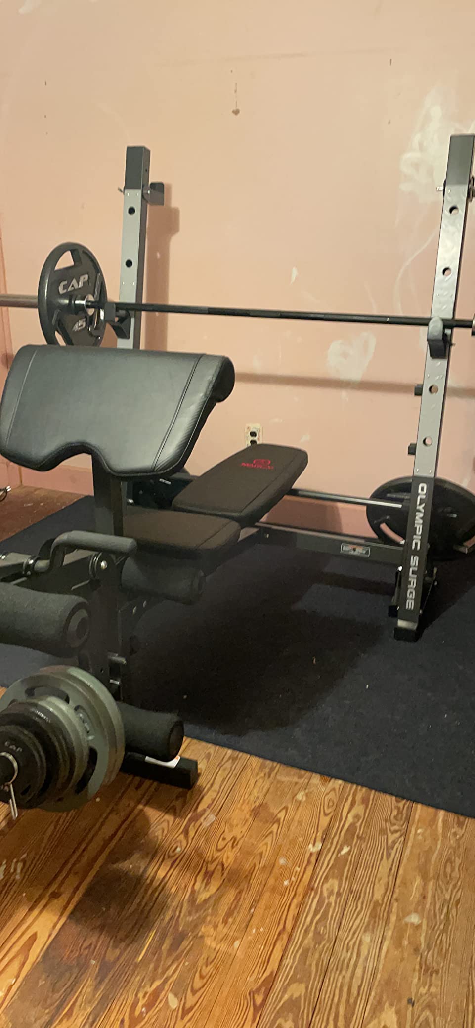 37/mo Finance Marcy Olympic Weight Bench with Preacher Curl Pad and