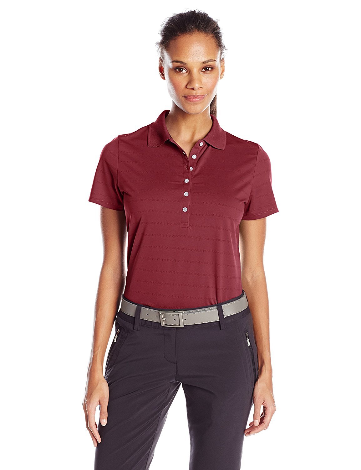 Callaway Women's Short Sleeve Opti-Vent Open Mesh Golf Polo Shirt, Zinfandel, XXXL