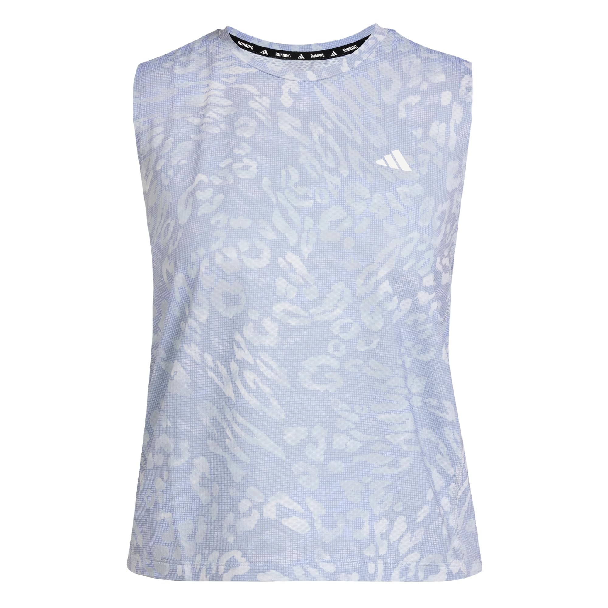 adidas Damen Own The Run AOP Tank Laufbekleidung Tank-Top Dshgry/Vioton - Flieder M