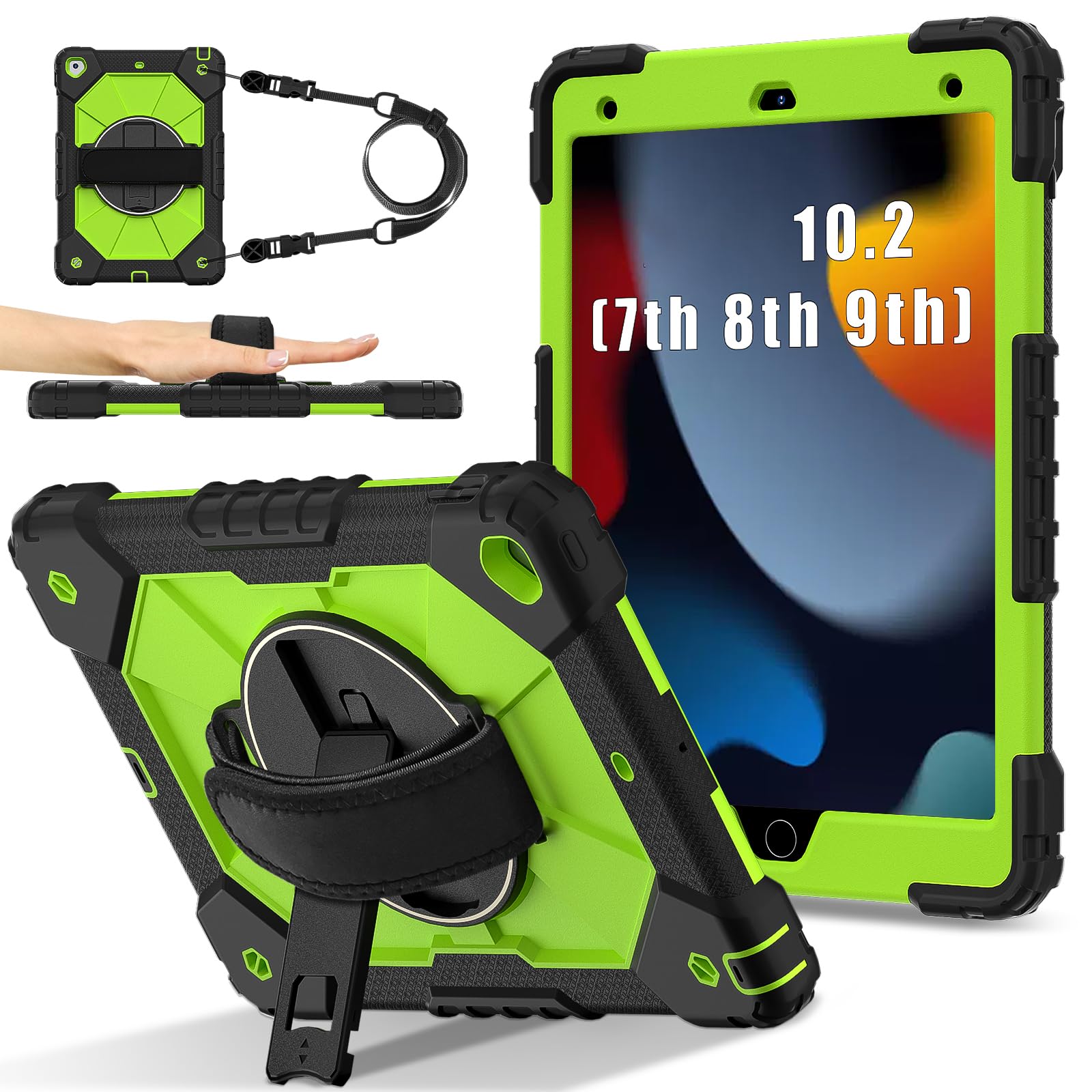 Coque iPad 10,2 pouces silicone antichoc de protection 7e 8e 9e Gen