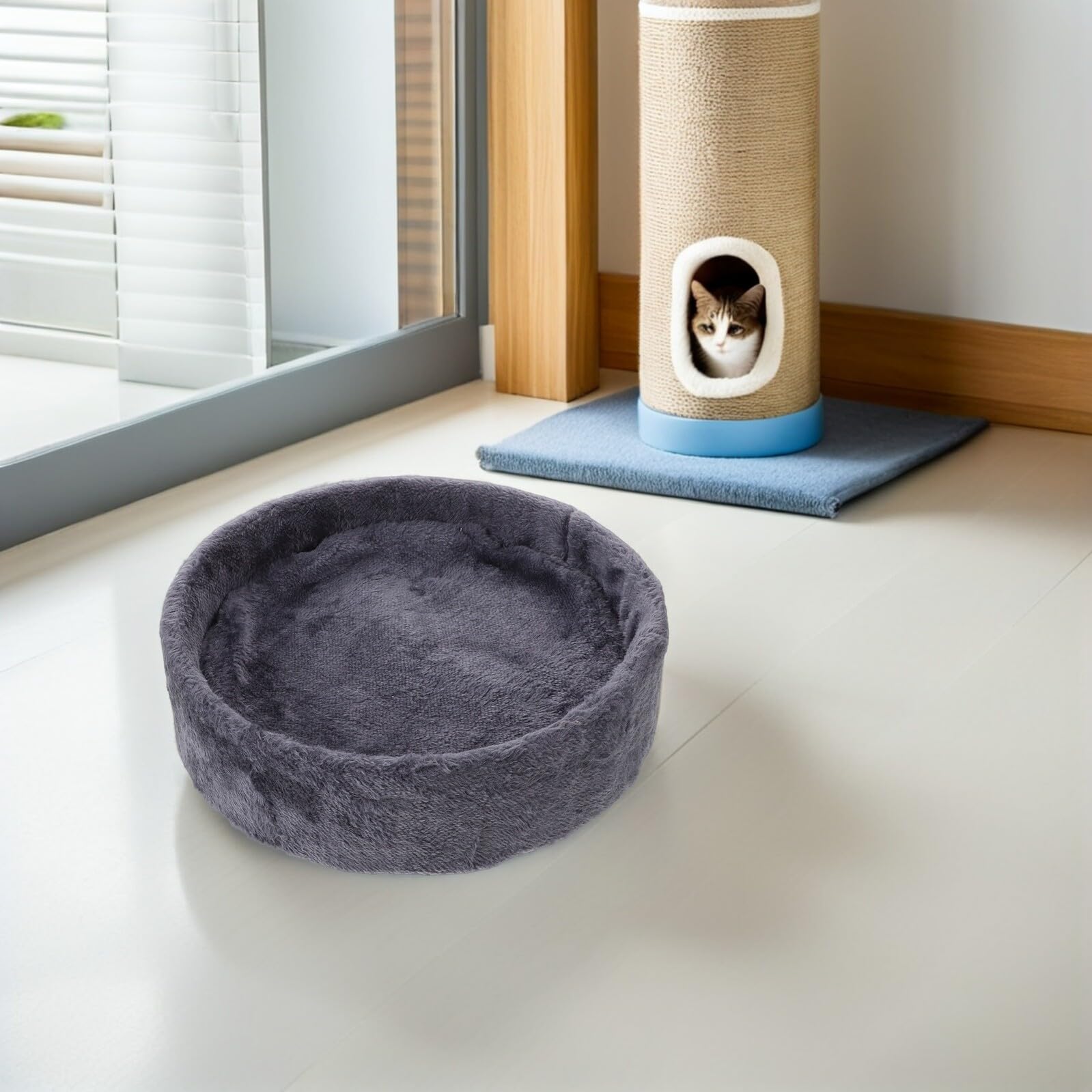 Katzen-hängematte Ersatzbett Rundes Weiches Nest für Kratzbaum Zubehör Kleintiere Indoor Kuschelplatz