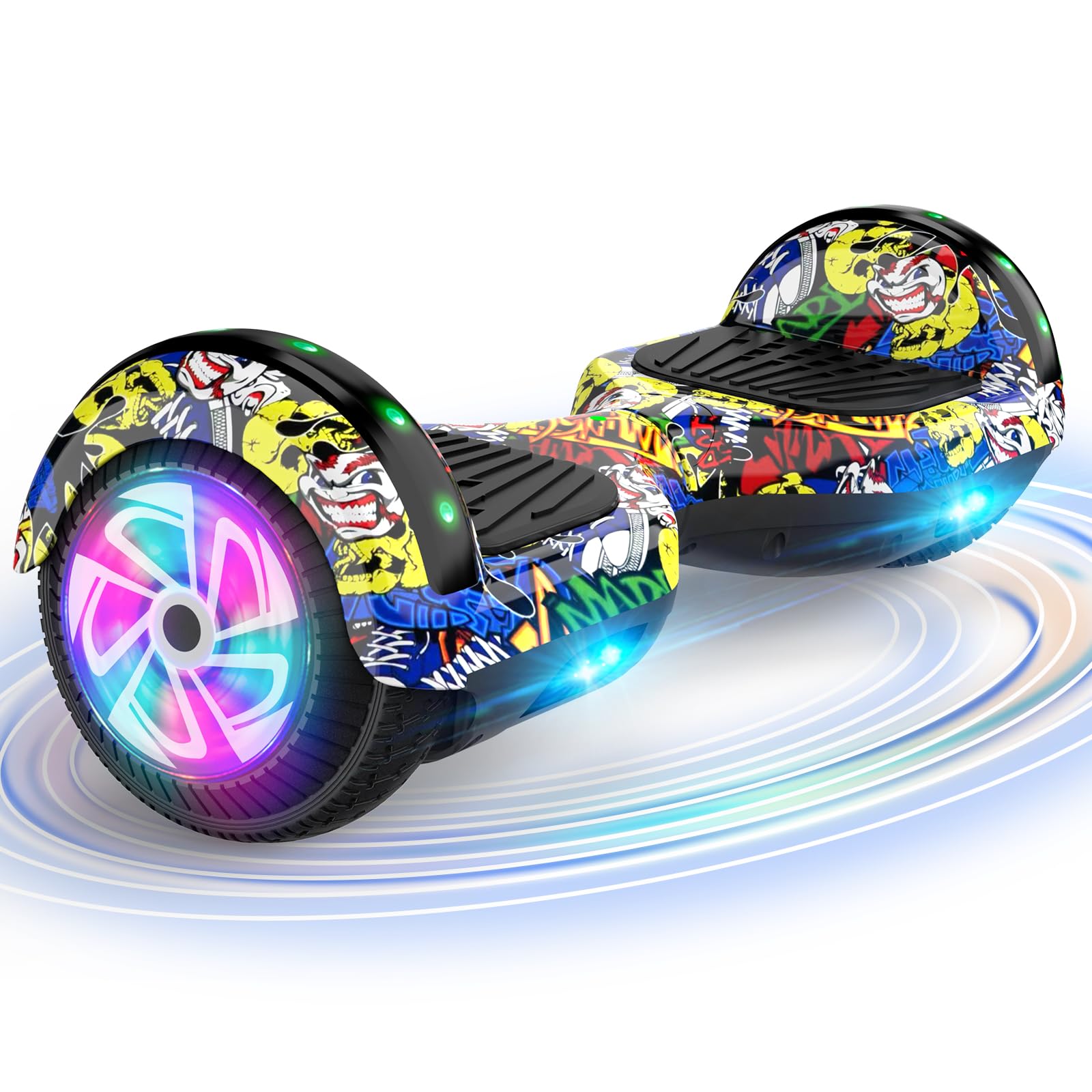 CBD Hoverboard, 6.5" All-Terrain Scooter with Bluetooth Speaker LED Lights