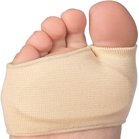 Amazon 足裏保護パッド前足の骨パッドソール保護パッド中足の骨パッド痛みを和らげるユニセックス前足の骨パッド 2ペアゲルボールソールパッド付きの4つのハーフトゥバンション 骨の痛み 糖尿病を和らげるために使用 足モートン神経腫角質水疱のサポート偏平足矯正