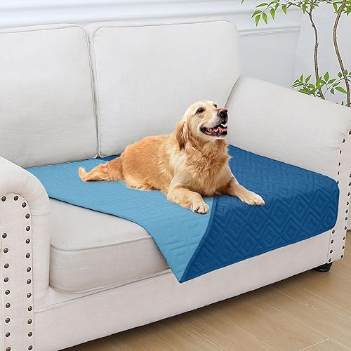 Miniatura 54 de hyha Manta impermeable para perro, manta suave para cama de perro, manta para mascotas, funda de sofá impermeable lavable para perros, fundas Gris