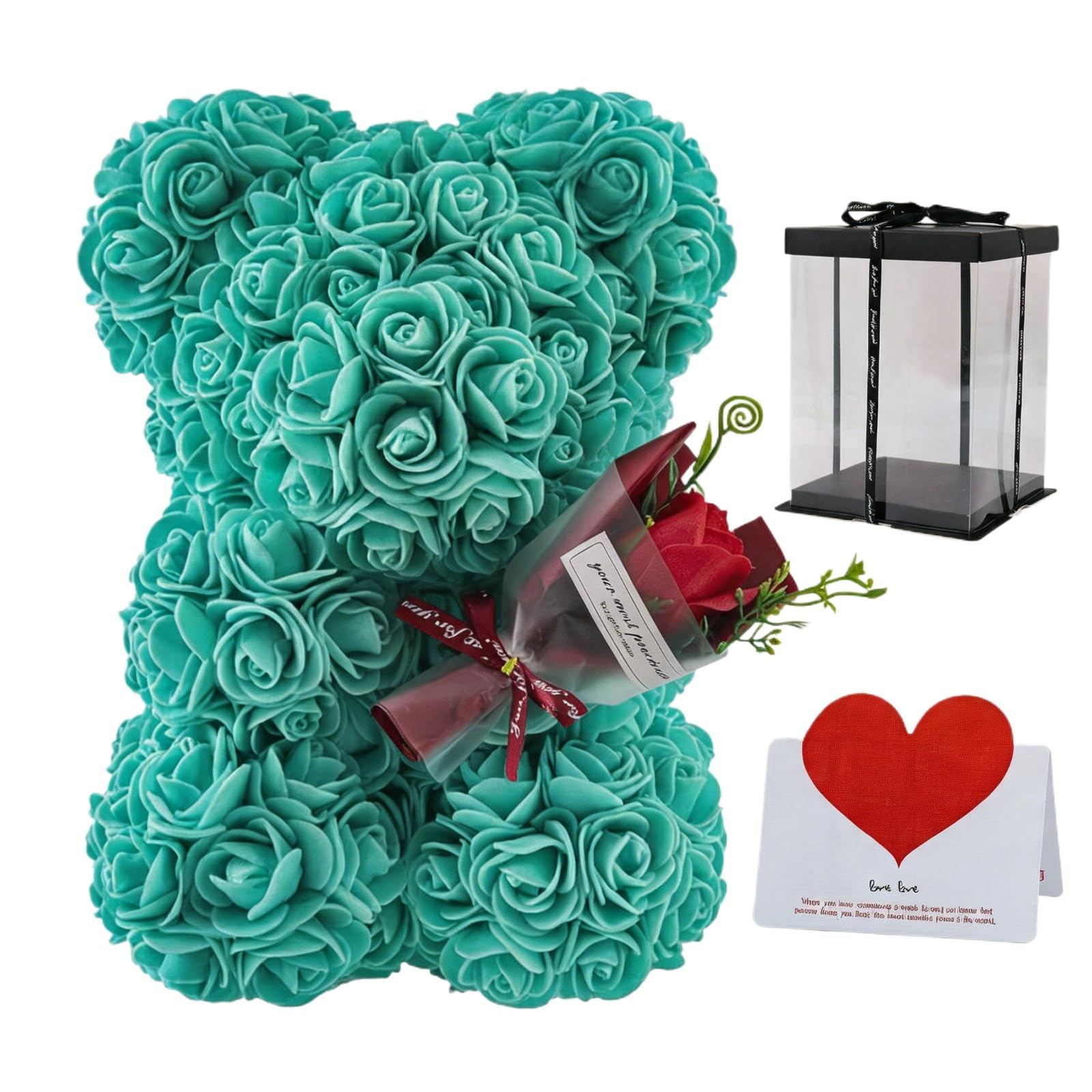 Ours en peluche rose vert : le cadeau d'anniversaire idéal pour elle