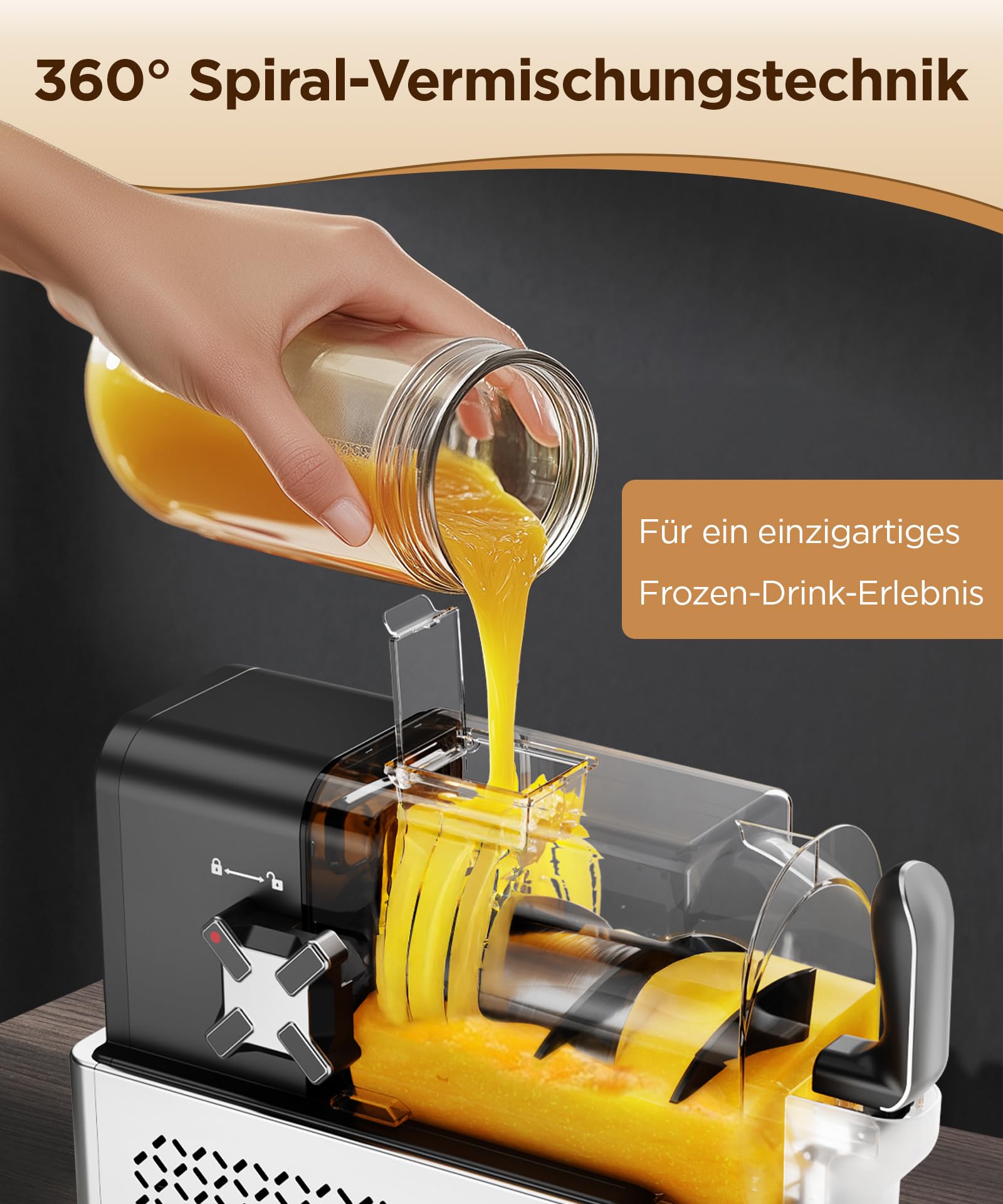 Fiii Slush Maschine 3L, 6 Programme, LED-Anzeige, selbstreinigend, kein Eis erforderlich, 170W Slush Eis Maschine, 220-240V, leiser kompakter Slushie Maker für Milchshakes und Frozen Drinks | Fiii verbindet vielseitige Getränkezubereitung mit modernem Des