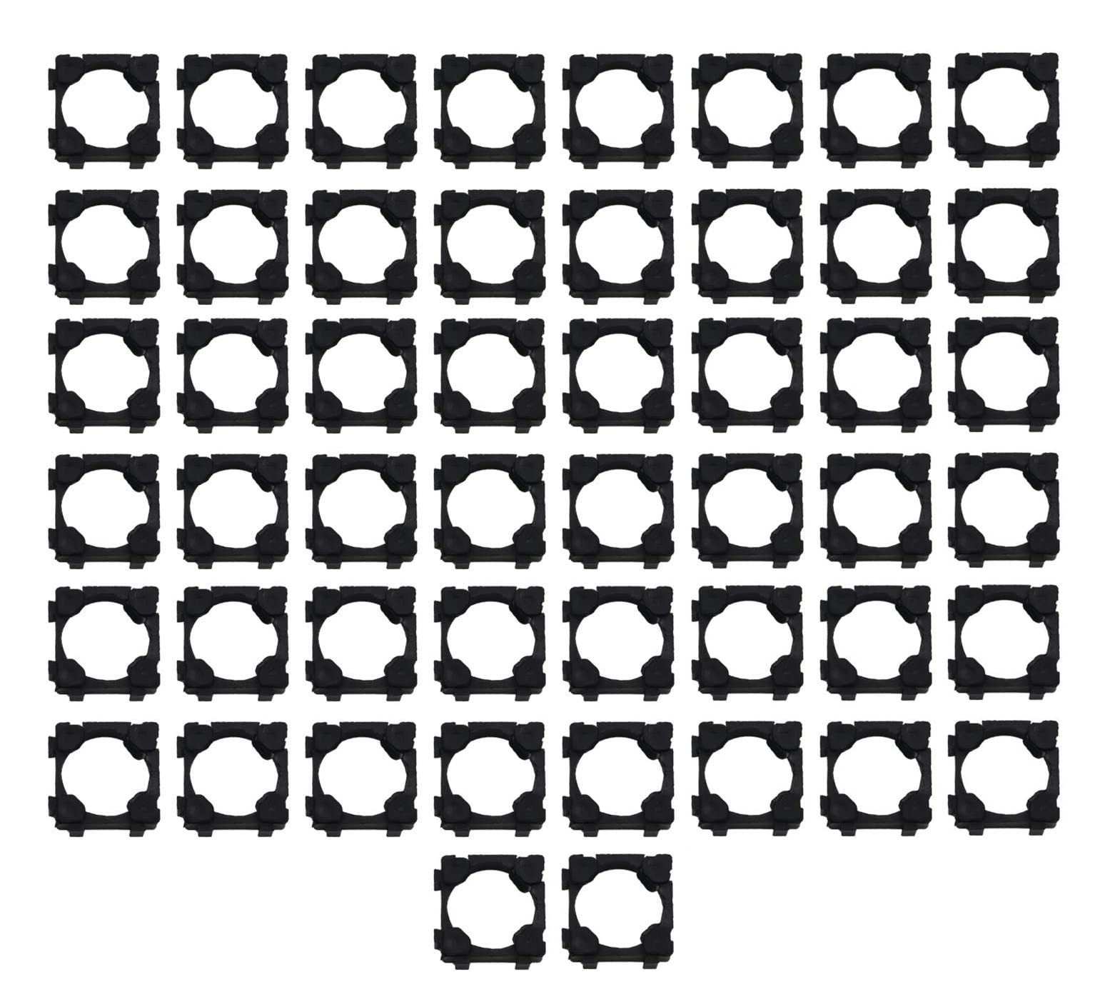 INVENTO 50Pcs 18650 Holder Lithium Battery Safety Spacer Plastic Holder 22x22mm for DIY Battery Pack Making-image-14