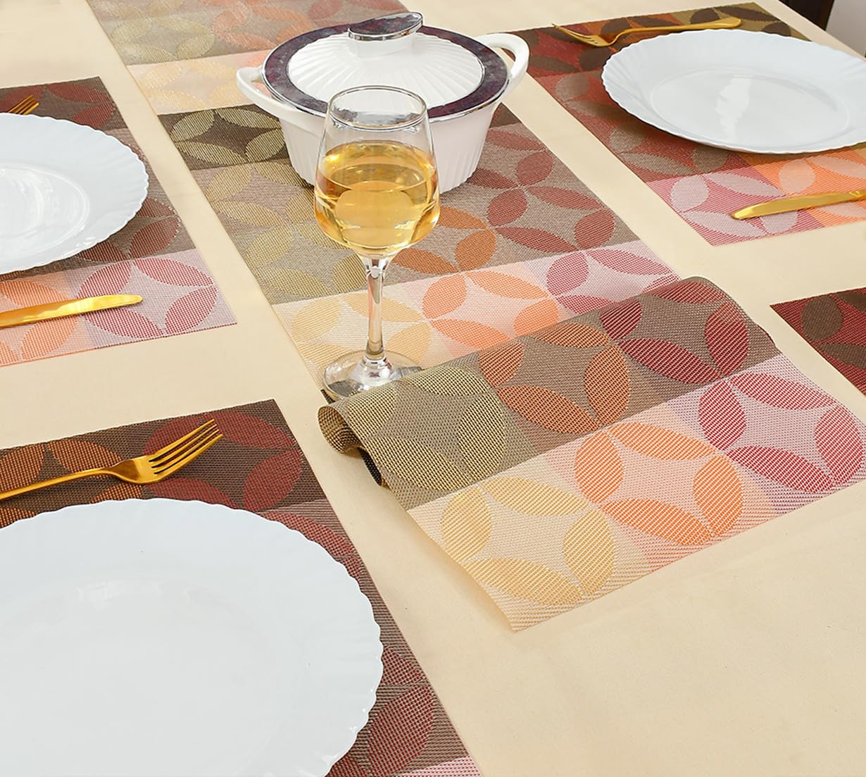 See full amazon price history chart for Yellow Weaves 4 PVC Dining Table Placemats with 1 Runner (30 X 135 CM), Set of 5 - Geometric Red Yellow Weaves 4 PVC Dining Table Placemats with 1 Runner (30 X 135 CM), Set of 5 - Geometric Red (B0CPXT7XBY) Amazon Price History, Amazon Price Tracker