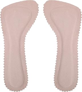 Pigskin High Heel Cushion Inserts, 2 Pairs Arch Support Sandal Inserts Women Invisible Self-Adhesive Barefoot Cushion Insoles Sweat Absorption Anti-Slip Shoe Dress Shoes Flat Shoe Pain Relief