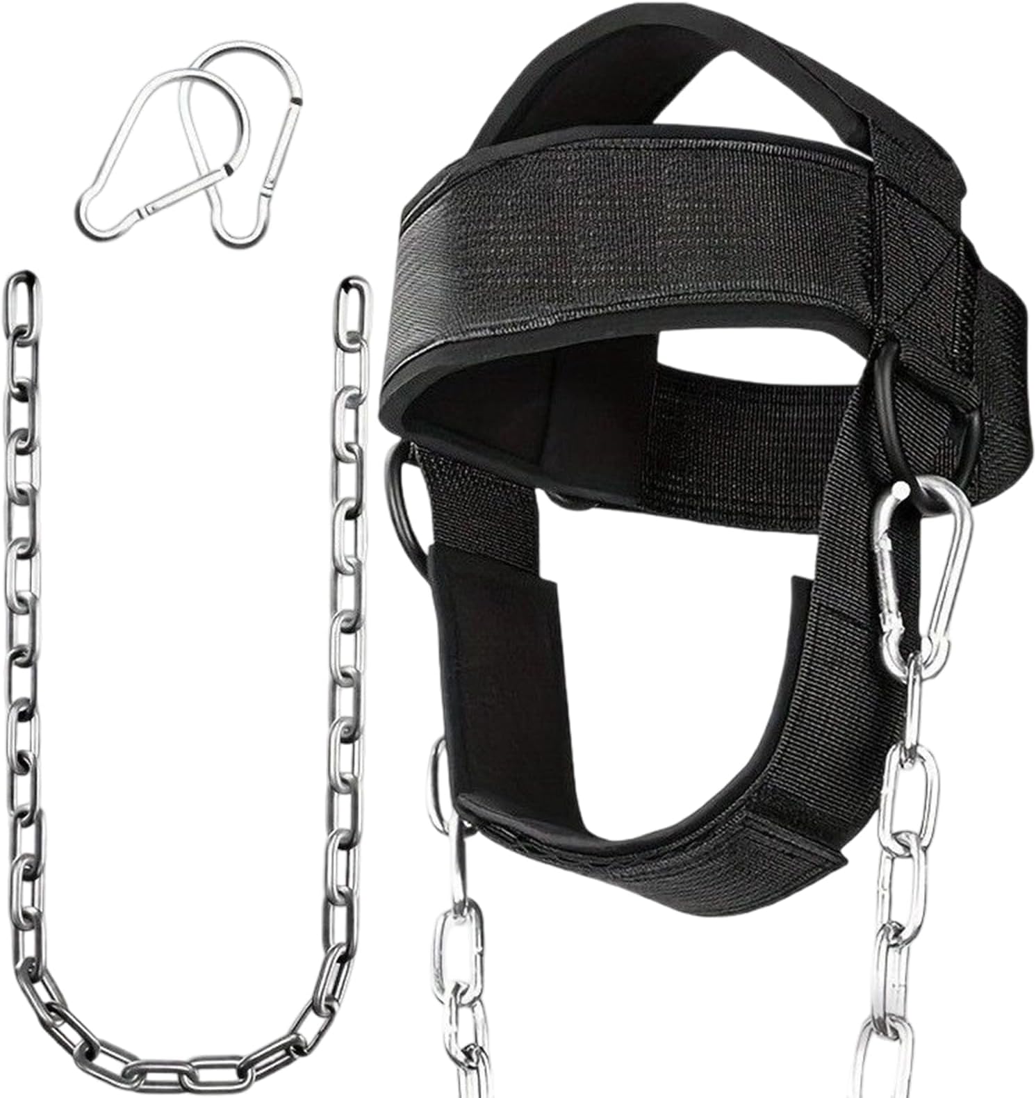 Neck Harness,Upper Back Strengthening Trainer with Adjustable Head Chin Straps | Neck Strength Exercise - for Home Workout Exercise Yoga Pilates Fitness Deskwork Athlete Boxing Weight Lifting