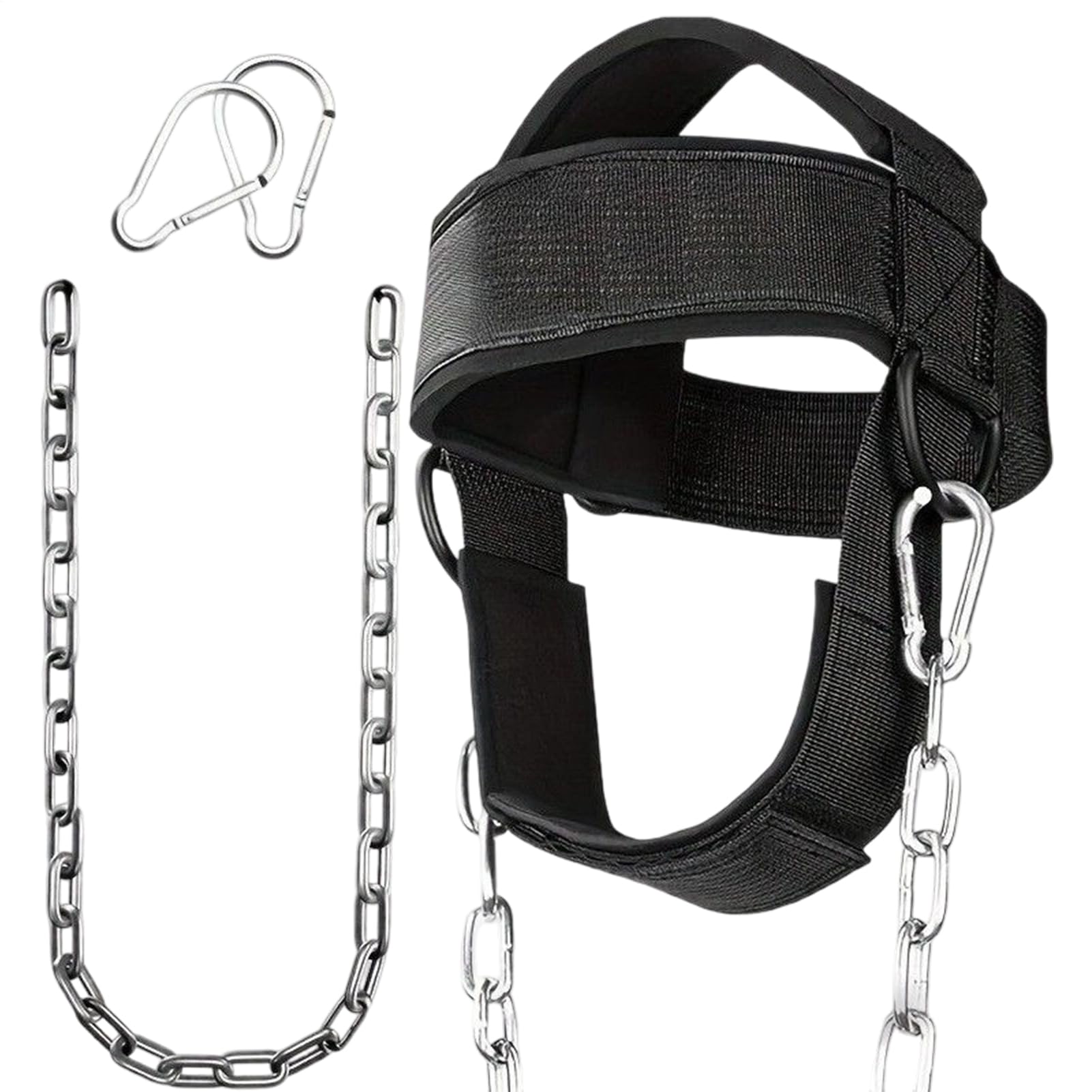 Neck Harness,Upper Back Strengthening Trainer with Adjustable Head Chin Straps | Neck Strength Exercise - for Home Workout Exercise Yoga Pilates Fitness Deskwork Athlete Boxing Weight Lifting