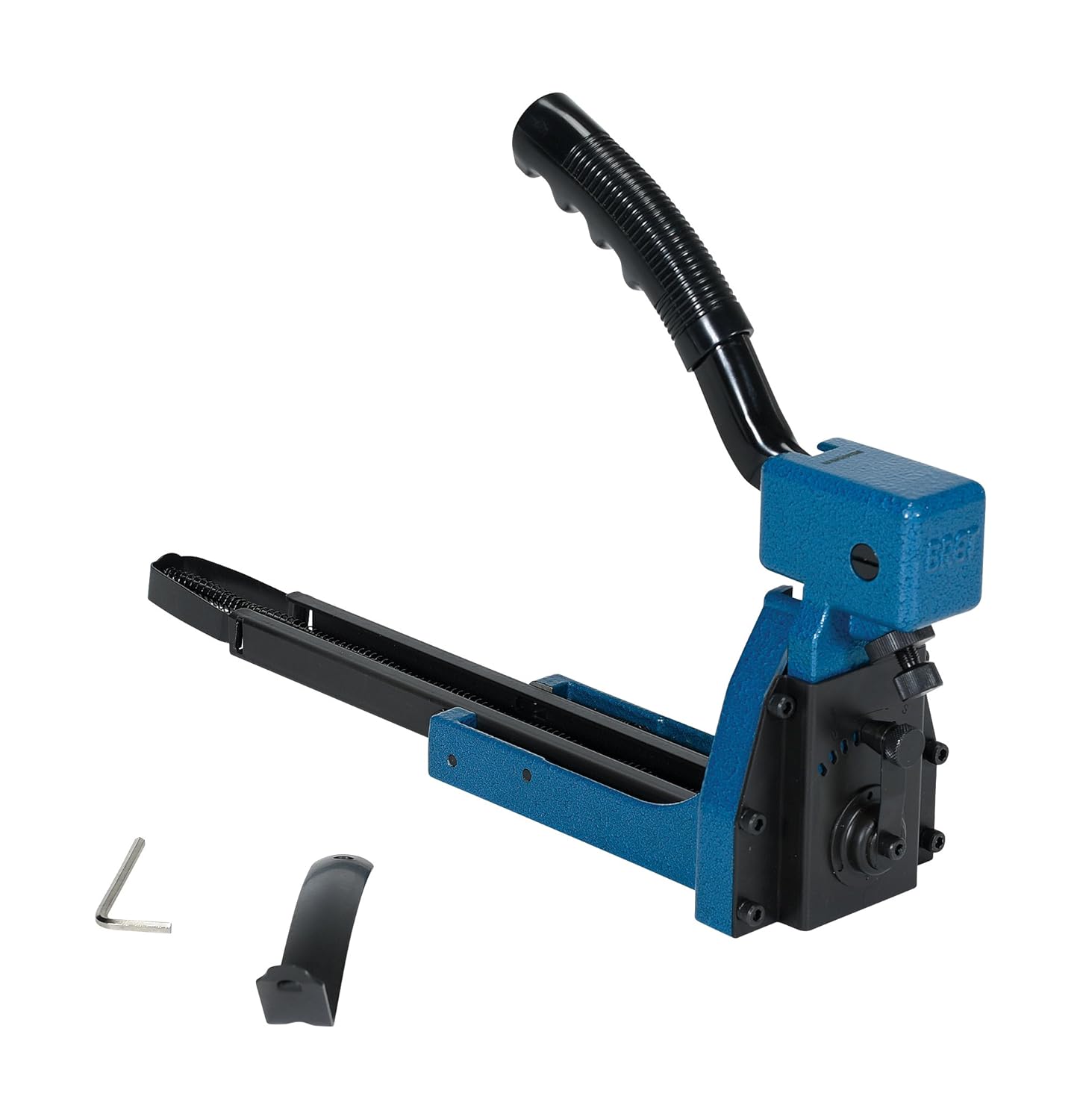 Vestil STAPLE-58 Steel Manual Carton/Box Stapler 5/8 In. Staple Depth x 1-3/8 In. Staple Width Blue/Black