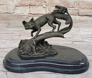 Gorgeous Vintage Austrian Vienna Bronze Red Fox Excellent Condition Sculpture Statue Handmade Artwork by Classy Bronze